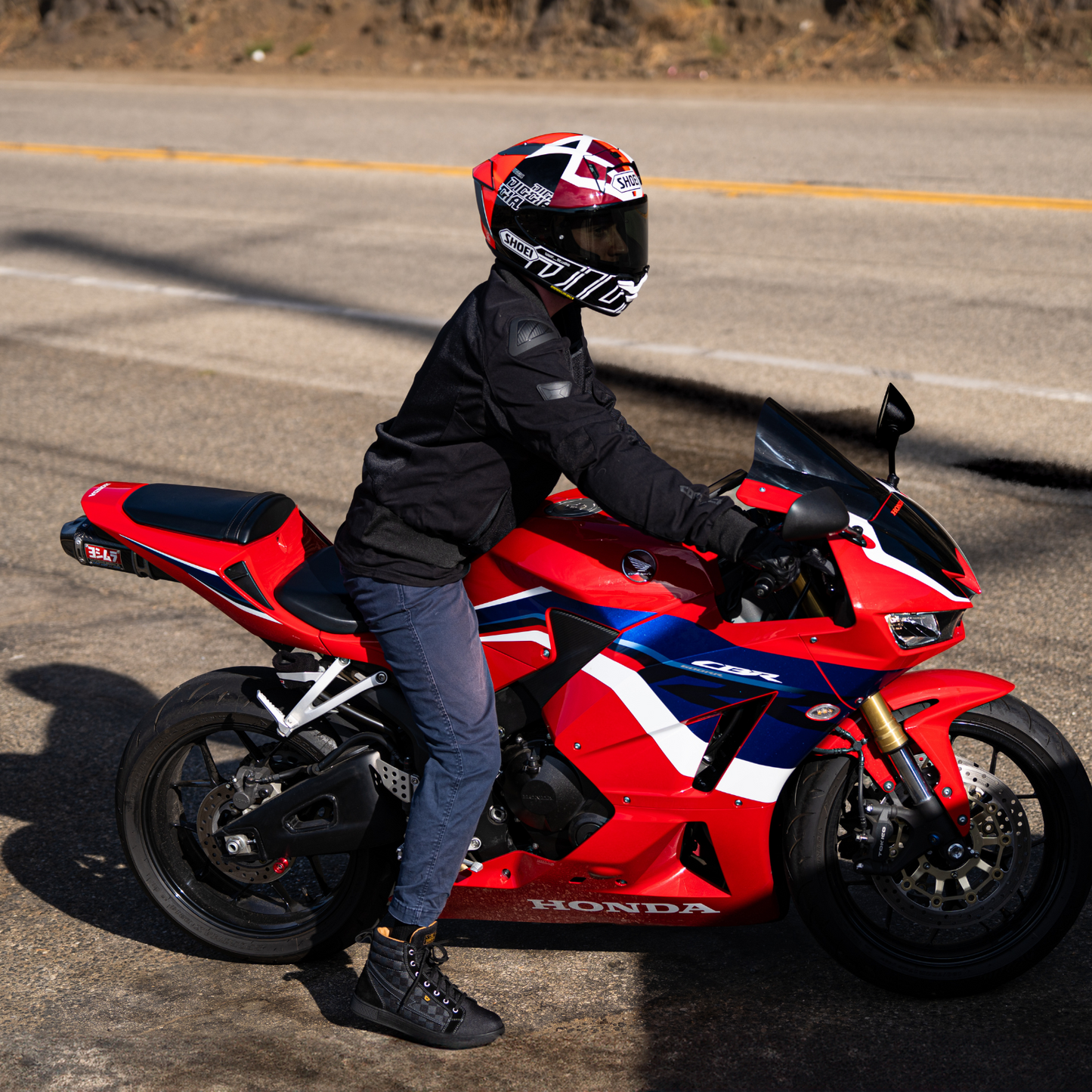 Cortech Women's Slayer Canvas Check Motorcycle Riding Shoes - Adventure Parts