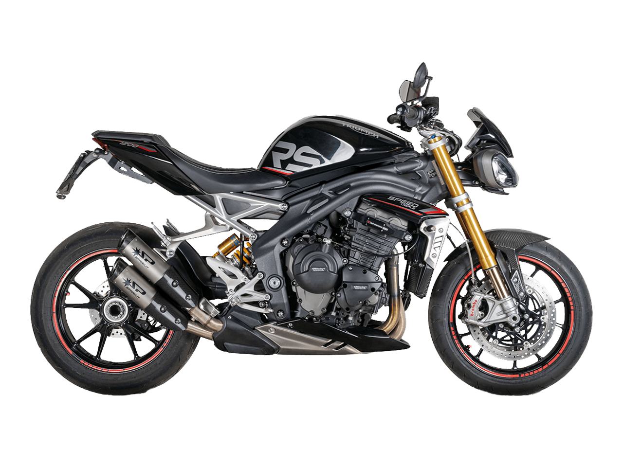 Spark "Double Dyno" Slip-On Exhaust Triumph Speed Triple 1200