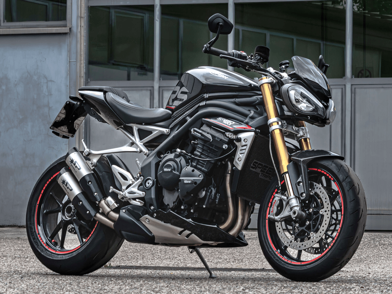 Spark "Double Dyno" Slip-On Exhaust Triumph Speed Triple 1200