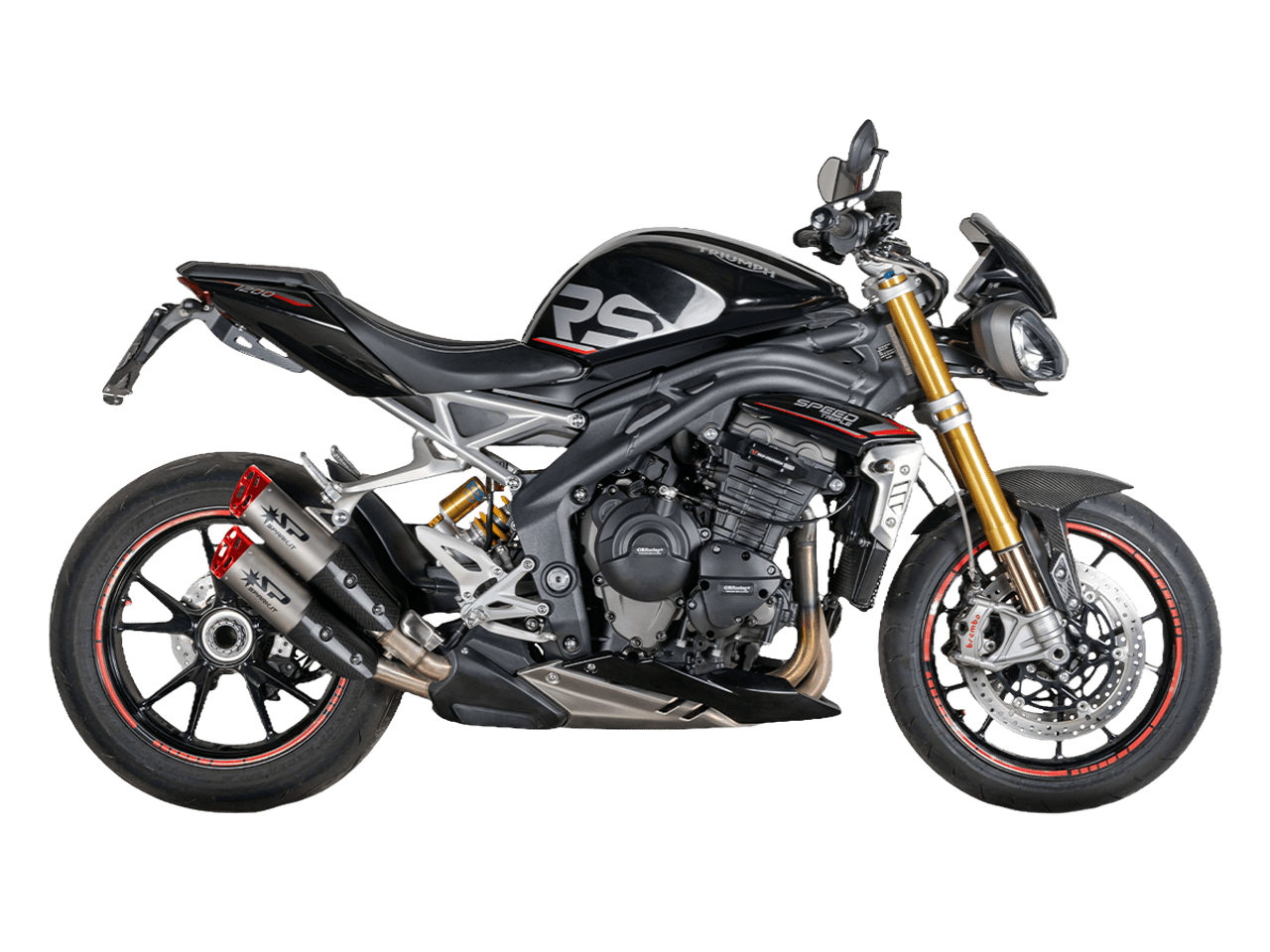 Spark "Double Dyno" Slip-On Exhaust Triumph Speed Triple 1200