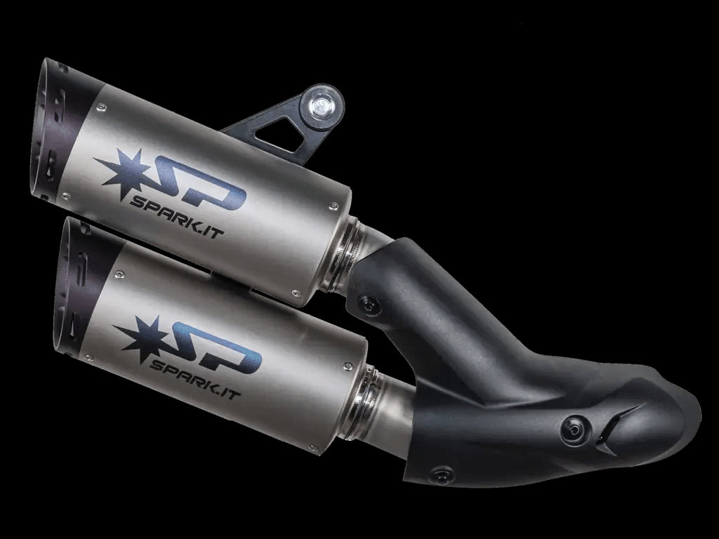 Spark Dual Slip-On Titanium Exhaust System Ducati Monster 937