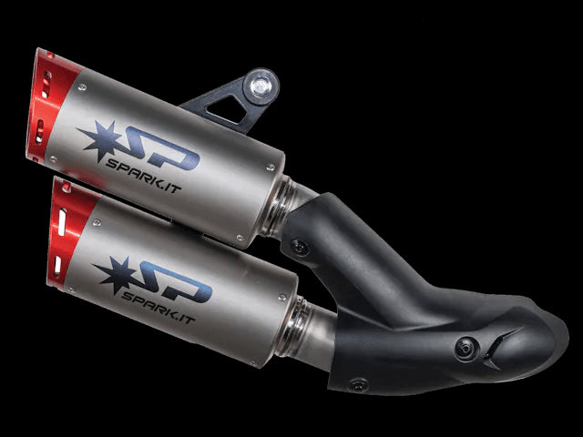 Spark Dual Slip-On Titanium Exhaust System Ducati Monster 937