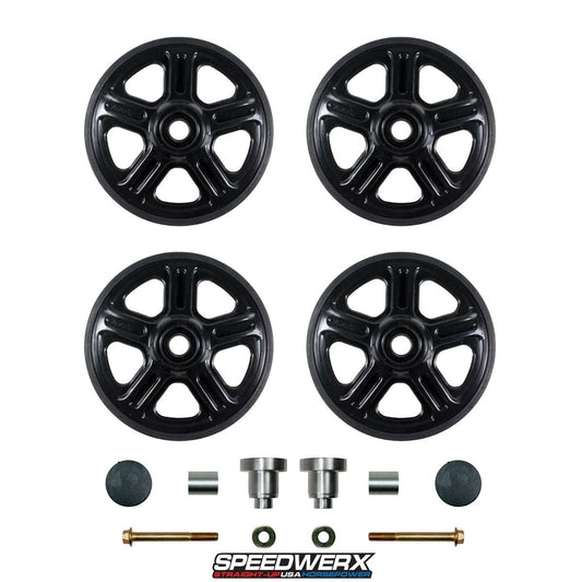 Speedwerx 4th Wheel Tri-Hub Eliminator 137''-141''-153''-162'' Models w/8'' Kit Arctic Cat M/XF/ZR 6000/7000/8000/9000 2012-2018