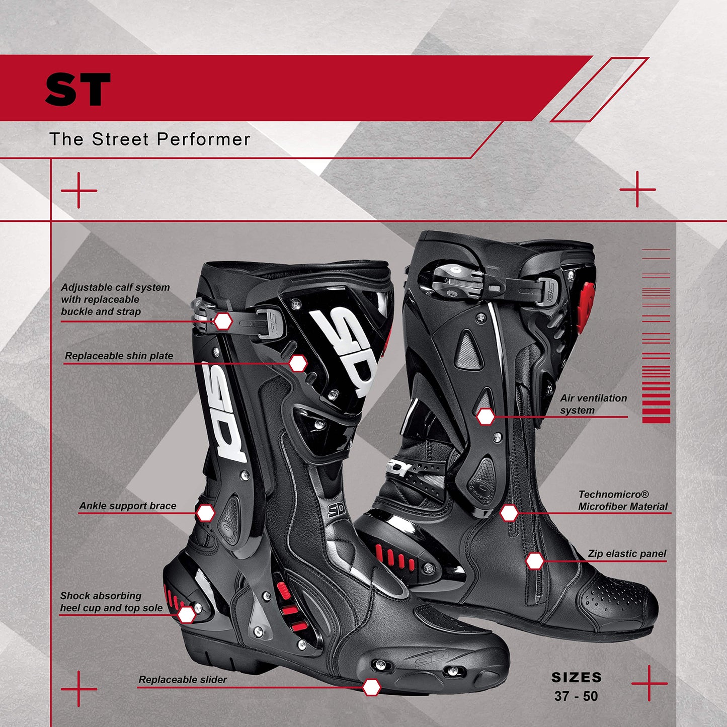 SIDI ST Motorcycle Boots - Adventure Parts