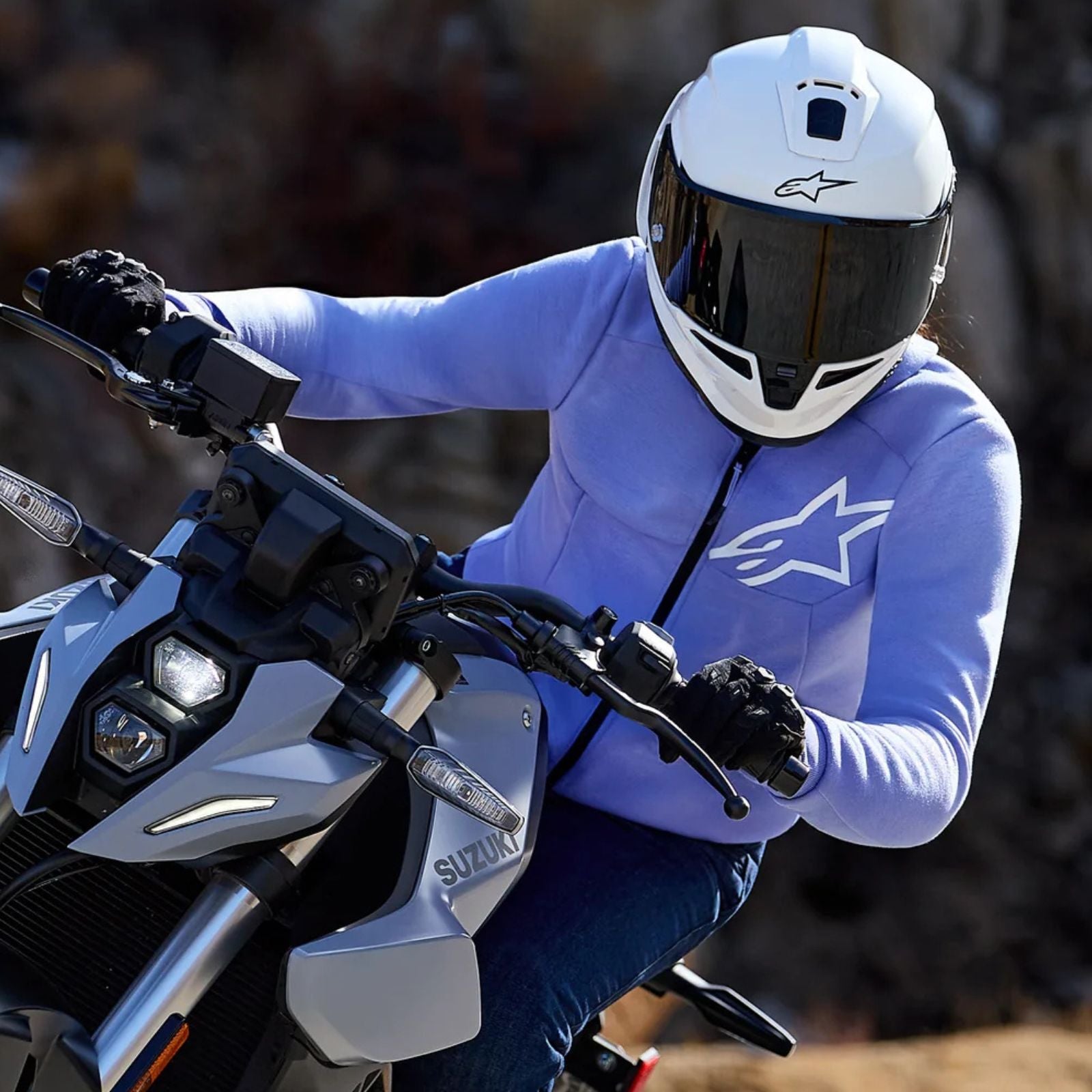 一 Alpinestars Stella Chrome V2 Sport Hoodie Motorcycle Jacket