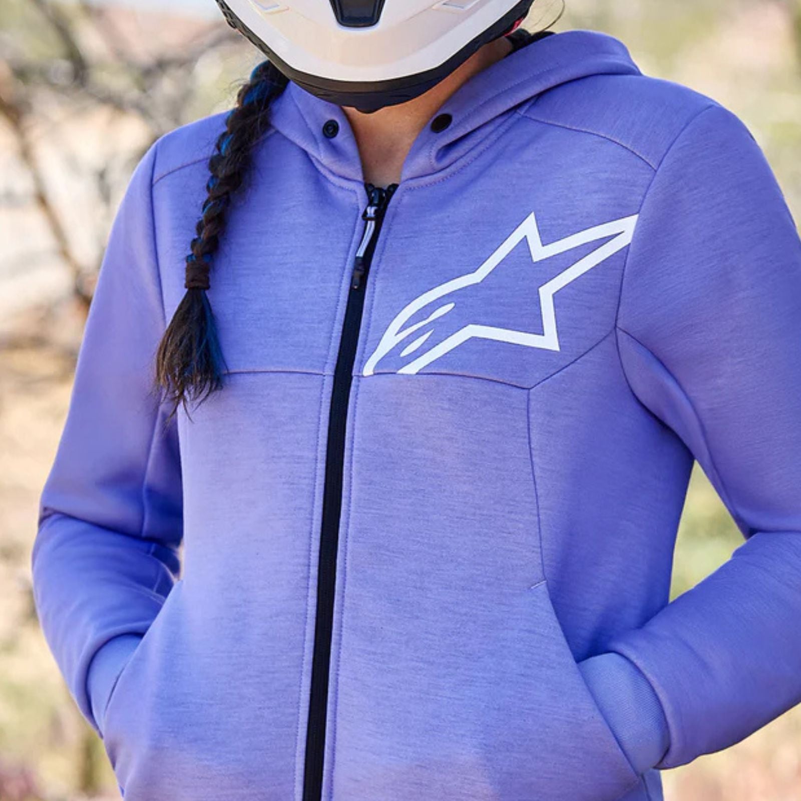 Alpinestars Stella Chrome V2 Sport Hoodie Motorcycle Jacket