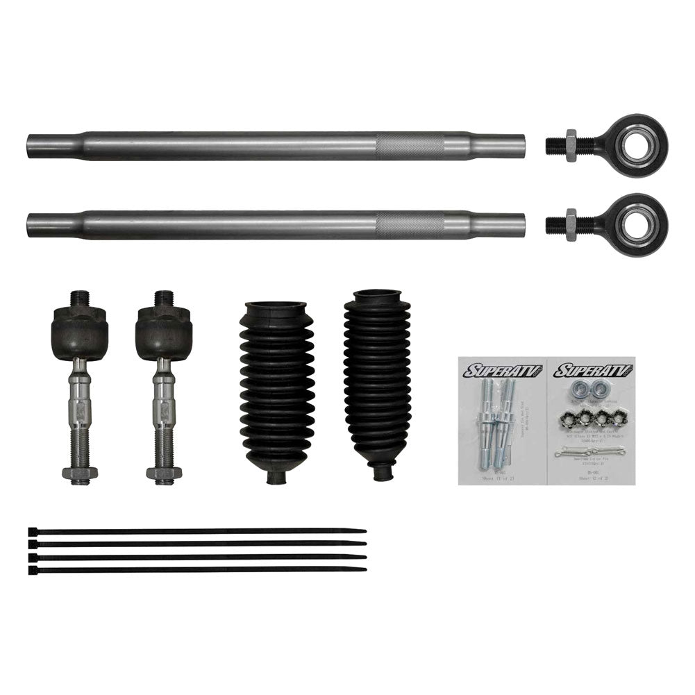 SuperATV Heavy Duty Tie Rod Kit Polaris RZR XP 1000 2018-2023 - Adventure Parts