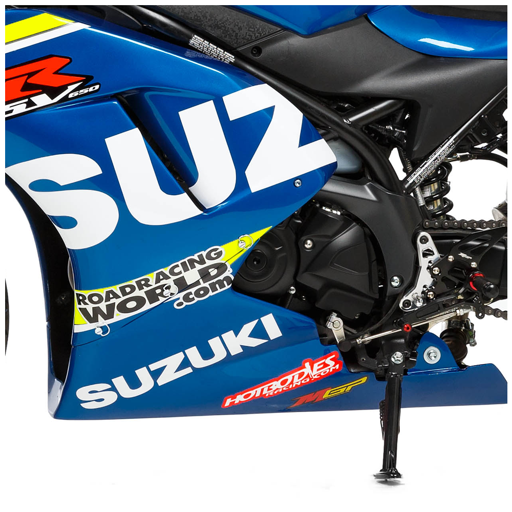 Hotbodies Racing Race Bodywork Primer Gray Suzuki SV650 2017-2025 - Adventure Parts
