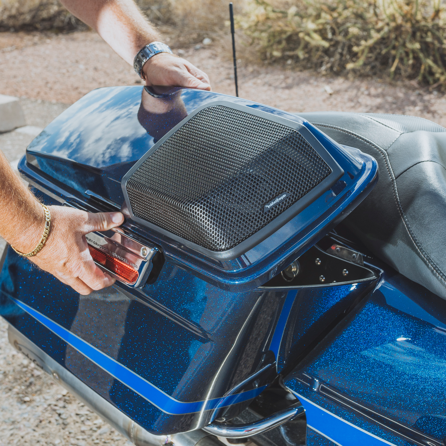 Rockford Fosgate Saddlebag Audio Kit Harley-Davidson Models 1998-2013