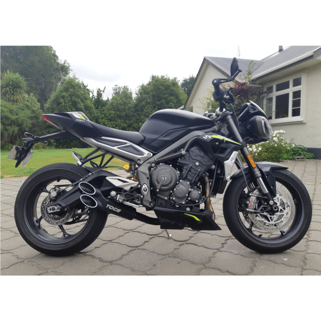 Toce Razor Tip Decat Exhaust - Triumph Street Triple R RS 765 2017-2023 - Adventure Parts