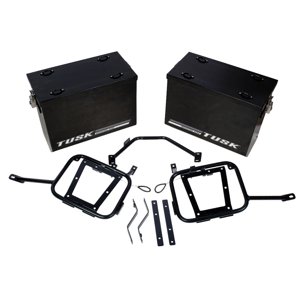 Tusk Aluminum Panniers with Pannier Racks Kawasaki KLR650 2008–2018