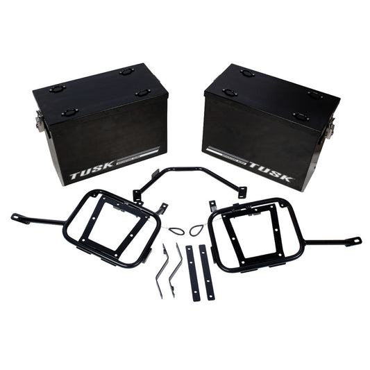 Tusk Aluminum Panniers with Pannier Racks Kawasaki KLR650 2008–2018
