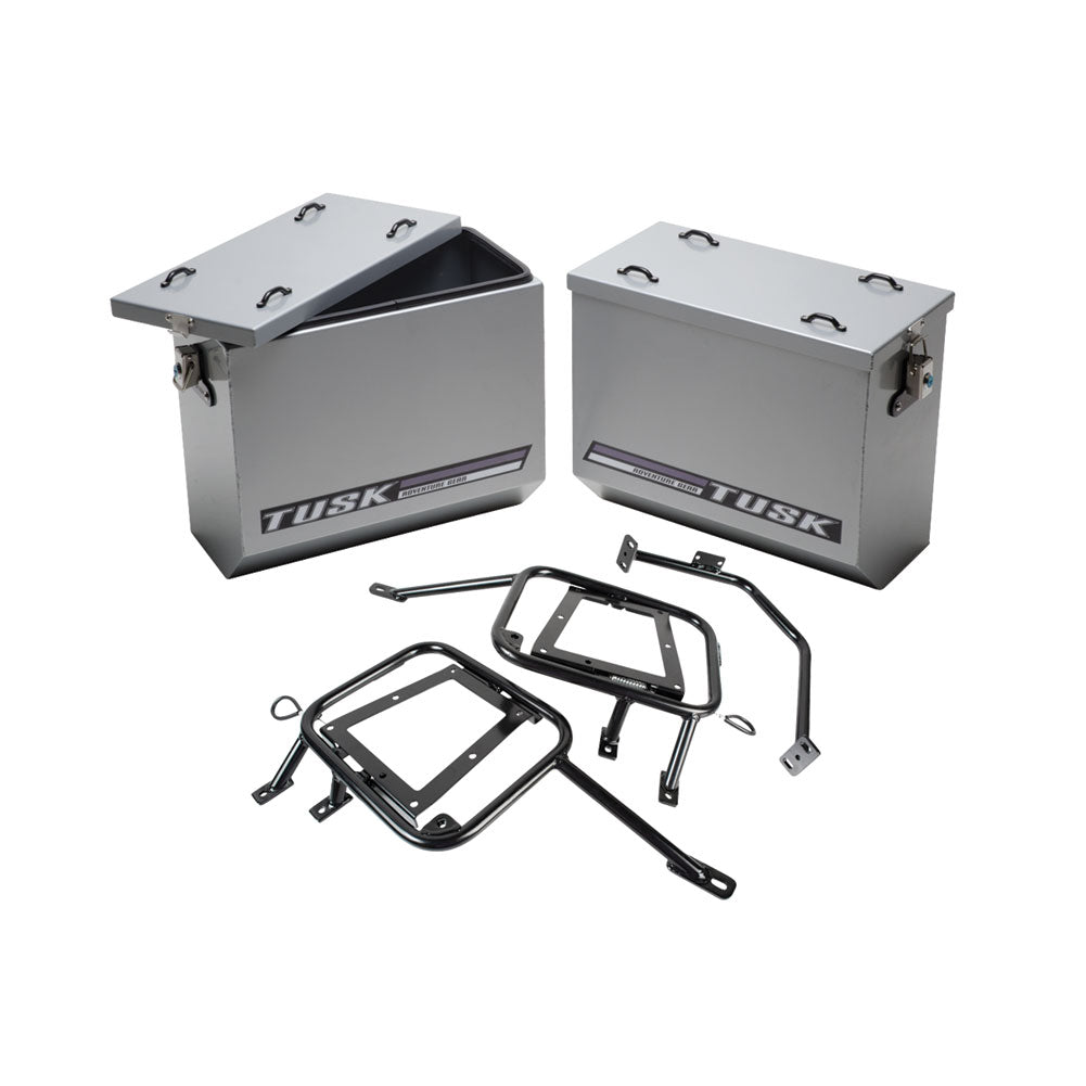 Tusk Aluminum Panniers with Pannier Racks Kawasaki KLR650 2008–2018