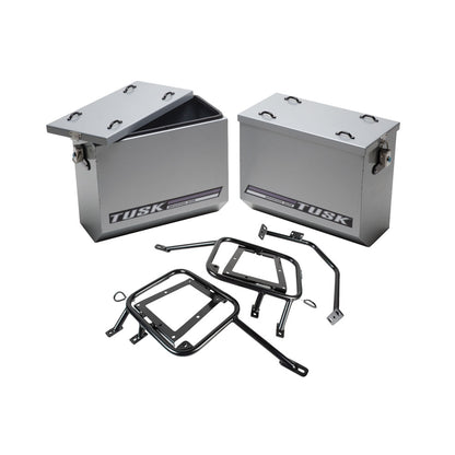 Tusk Aluminum Panniers with Pannier Racks Kawasaki KLR650 2008–2018 - Adventure Parts