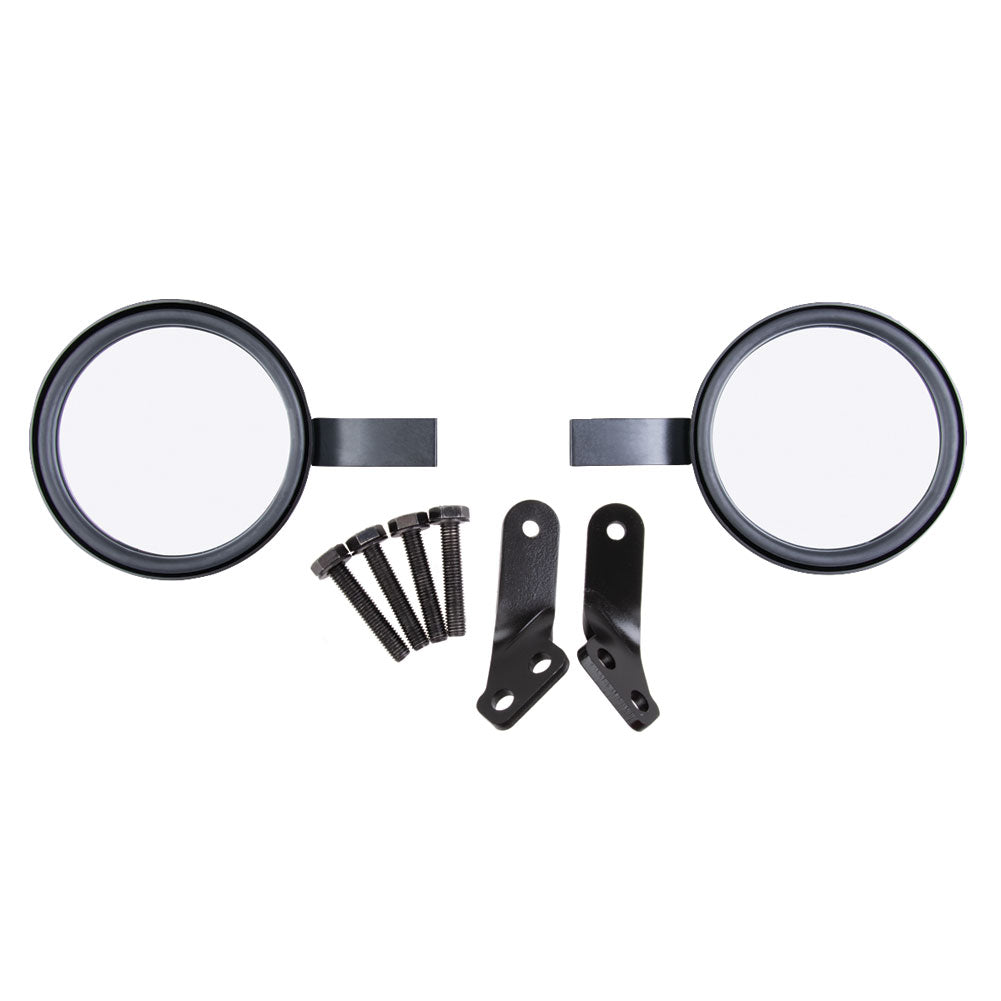 Tusk Alloy UTV Mirror Kit w/A-Pillar Mounts Polaris GENERAL 1000 Deluxe EPS 2016-2026 - Adventure Parts