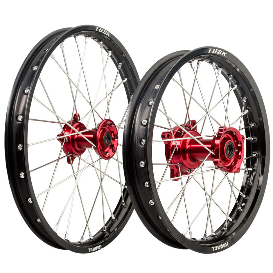 Two Impacted Rims Tusk Impact Complete Front/Rear Wheel Package Honda CRF250/450R 2015–2