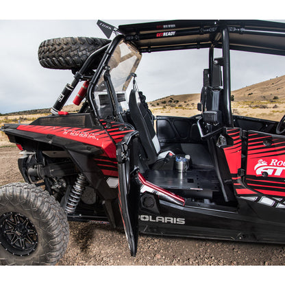Tusk Seat Cargo Rack Kit Driver Side Rear with Seat Base Polaris RZR 4 900 2015–2023 - Adventure Parts