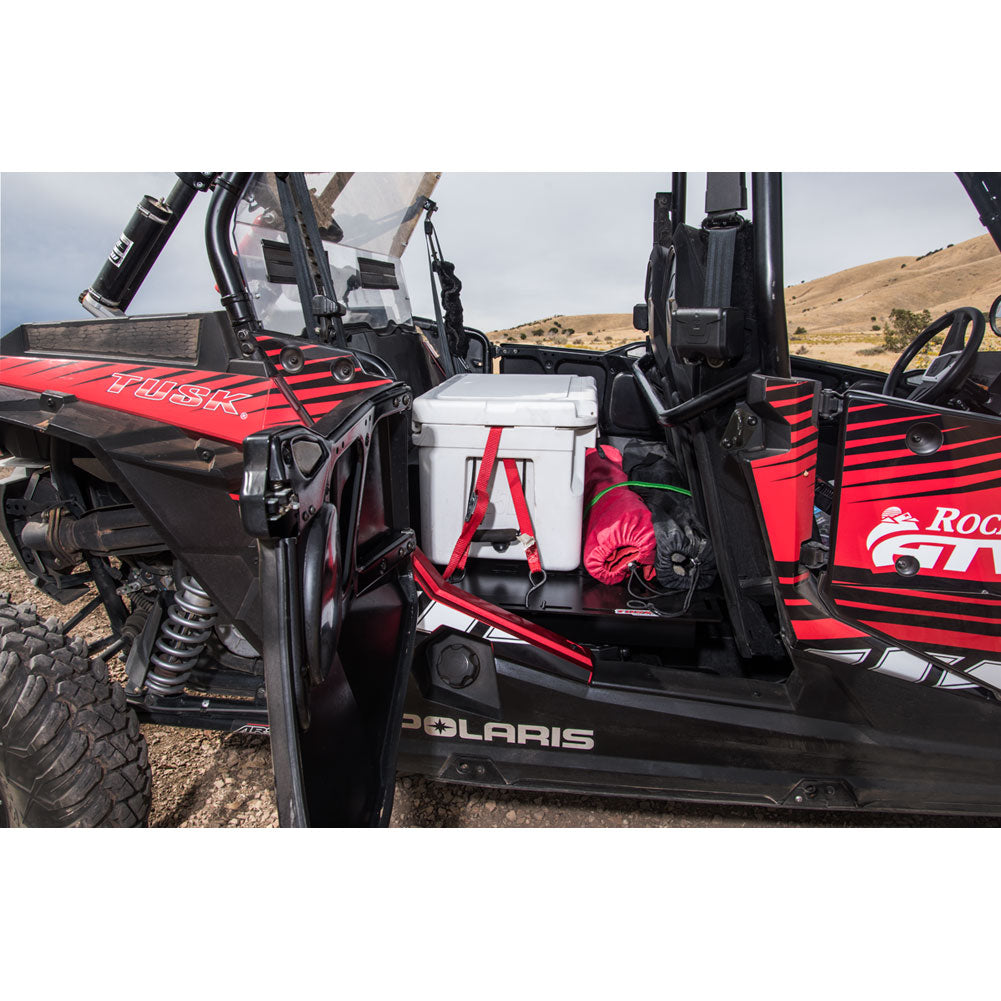 Tusk Seat Cargo Rack Kit Driver Side Rear with Seat Base Polaris RZR 4 900 2015–2023 - Adventure Parts