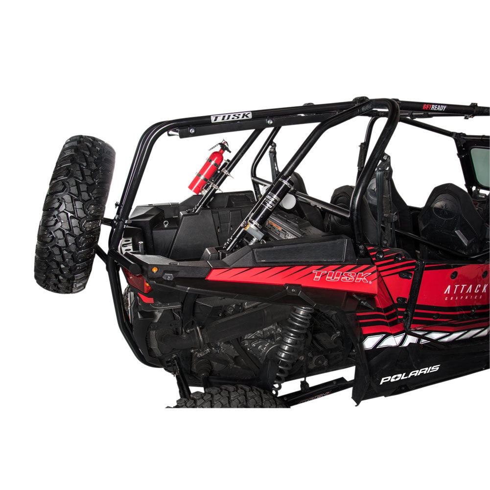 Tusk UTV Rear Bumper, Cargo Rack, and Spare Tire Carrier Polaris RZR XP 1000 2014–2016