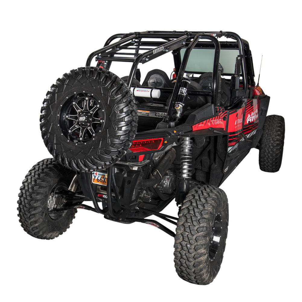 Tusk UTV Rear Bumper, Cargo Rack, and Spare Tire Carrier Polaris RZR XP 1000 2014–2016