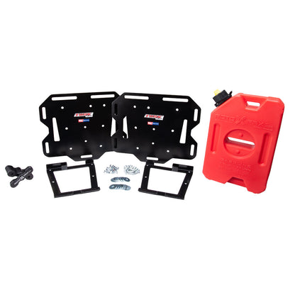Tusk Pannier Rack Soft Luggage Mount w/RotopaX Mount and 1 gal. Fuel Pack - Adventure Parts