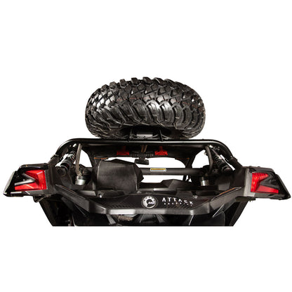 Tusk Spare Tire Carrier Can-Am Maverick X3 DS Turbo 64 Inch 2017–2025