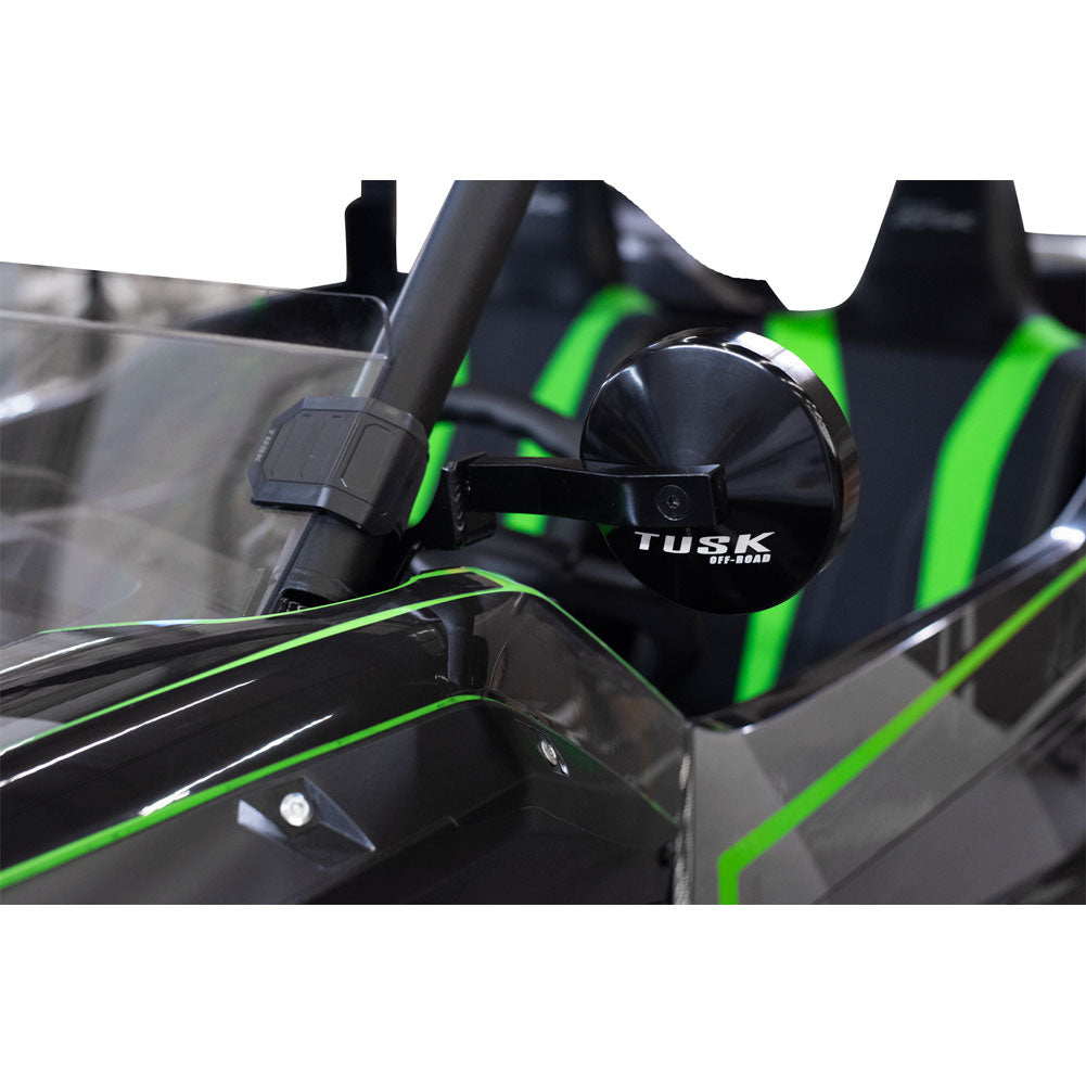 Tusk Alloy UTV Mirror Kit w/A-Pillar Mounts Kawasaki Teryx KRX 1000 2020–2026 - Adventure Parts