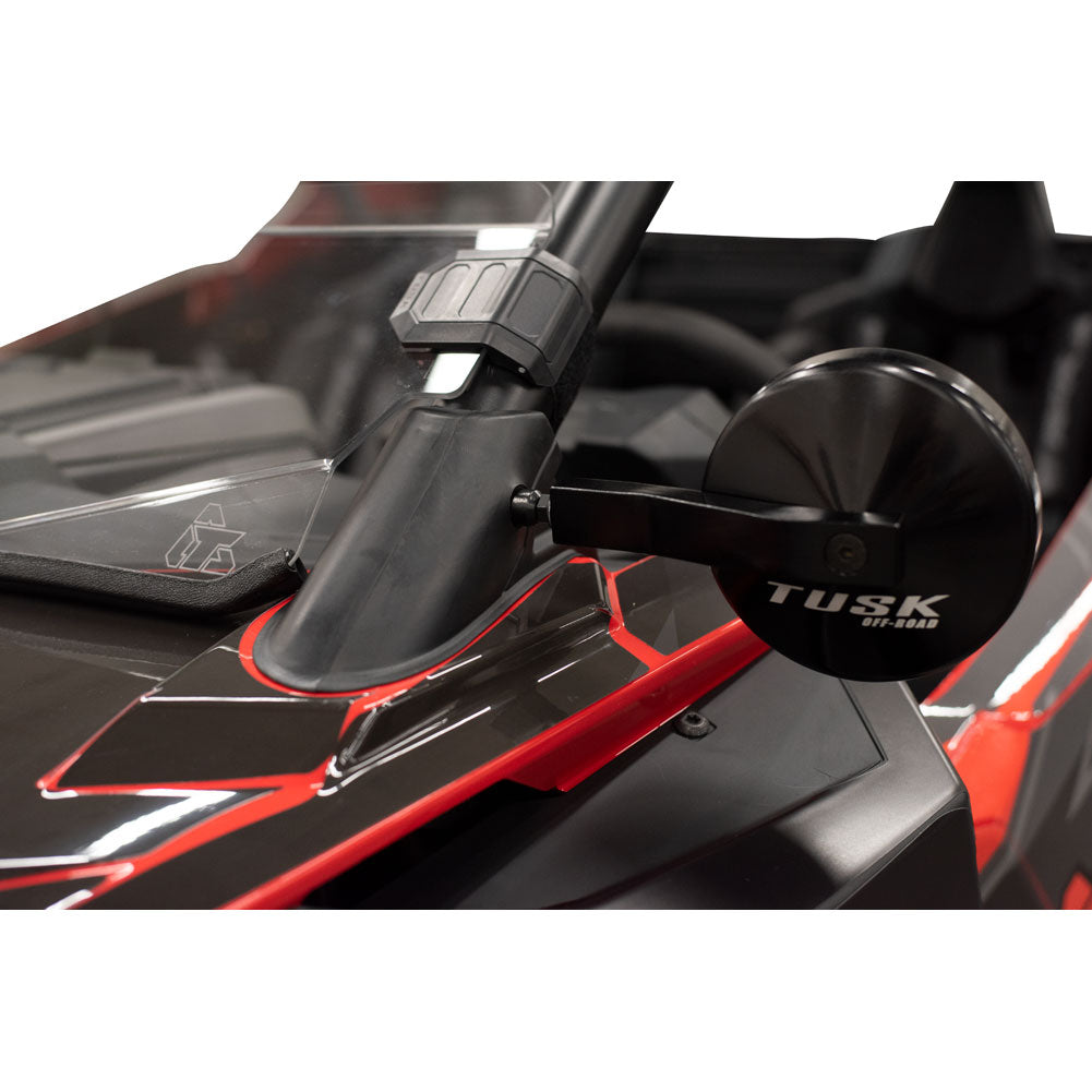 Tusk Alloy UTV Mirror Kit w/A-Pillar Mounts Polaris RZR Pro S 4 Premium 2020-2026 - Adventure Parts