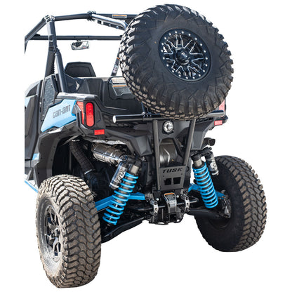 Tusk UTV Rear Bumper, Cargo Rack, and Spare Tire Carrier Can-Am Maverick Sport 1000 2018-2024 - Adventure Parts
