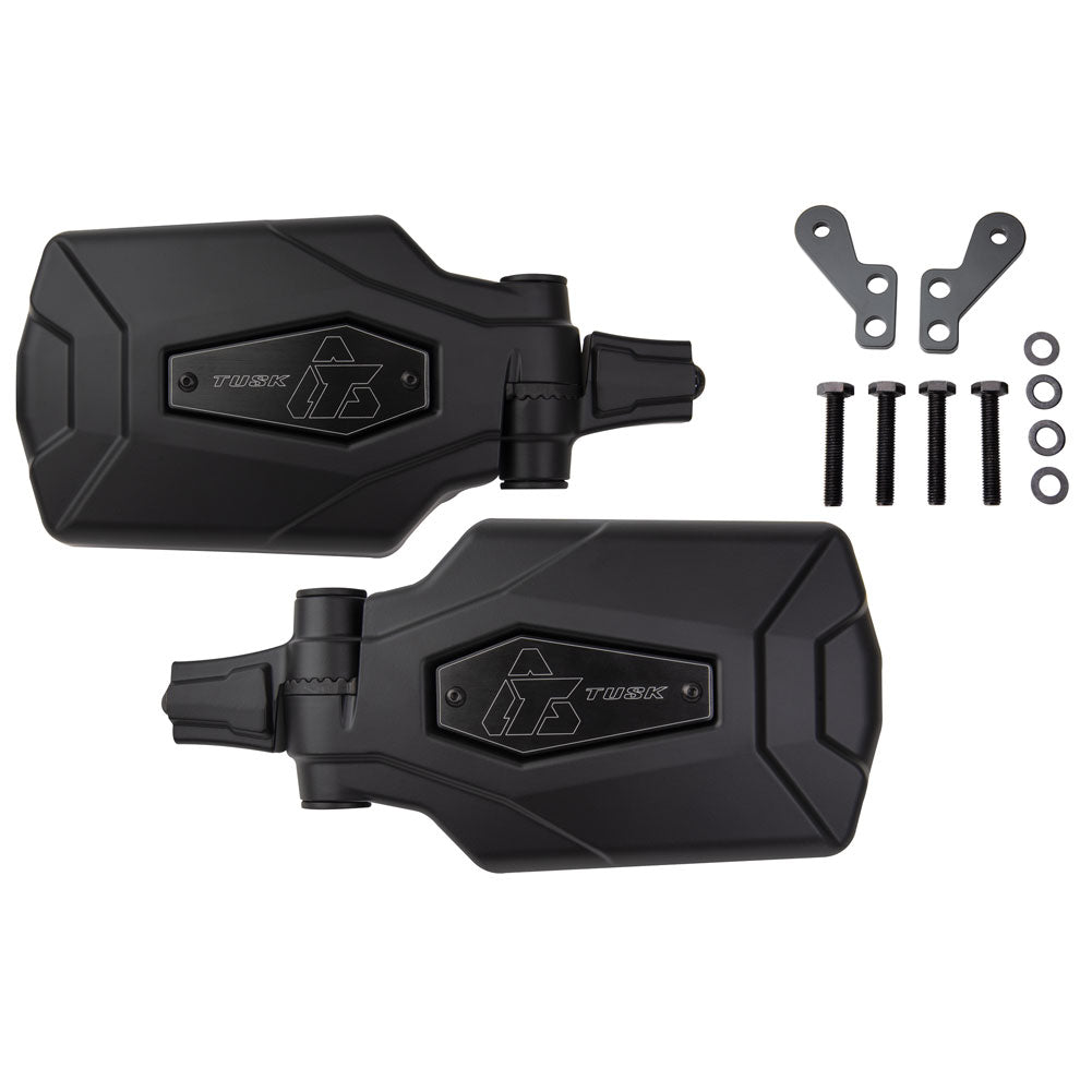 Tusk Pivot Folding UTV Mirror Kit w/A-pillar Mounts Polaris RZR 2014-2025 - Adventure Parts