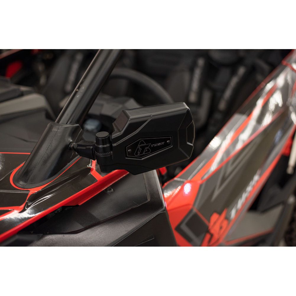 Tusk Pivot Folding UTV Mirror Kit w/A-pillar Mounts Polaris RZR 2020-2025 - Adventure Parts