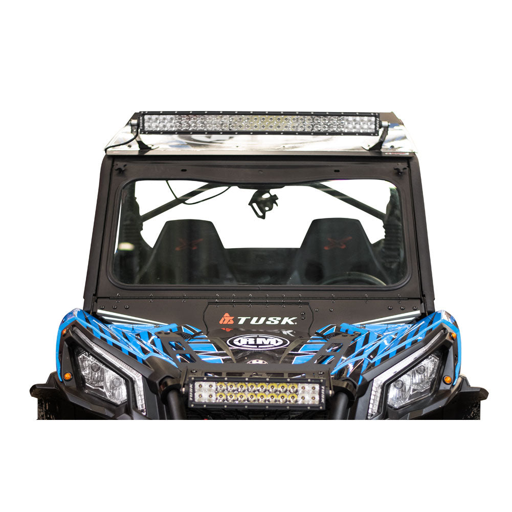 Tusk UTV Folding Glass Windshield with Windshield Wiper Can-Am Maverick Sport 1000 2018-2024