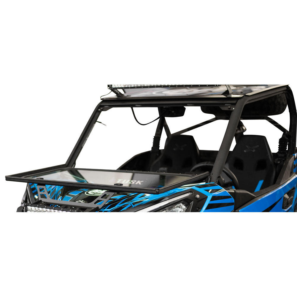 Tusk UTV Folding Glass Windshield with Windshield Wiper Can-Am Maverick Sport 1000 2018-2024