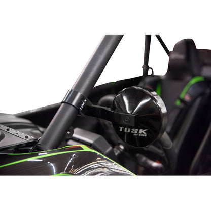 Tusk Alloy Mirror Kit with Low Profile UTV Roll Cage Clamp Arctic Cat Wildcat 1000i HO 2012–2024 - Adventure Parts
