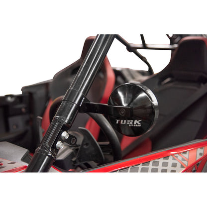 Tusk Alloy Mirror Kit with Low Profile UTV Roll Cage Clamp Yamaha Wolverine 4x4 2016–2026 - Adventure Parts