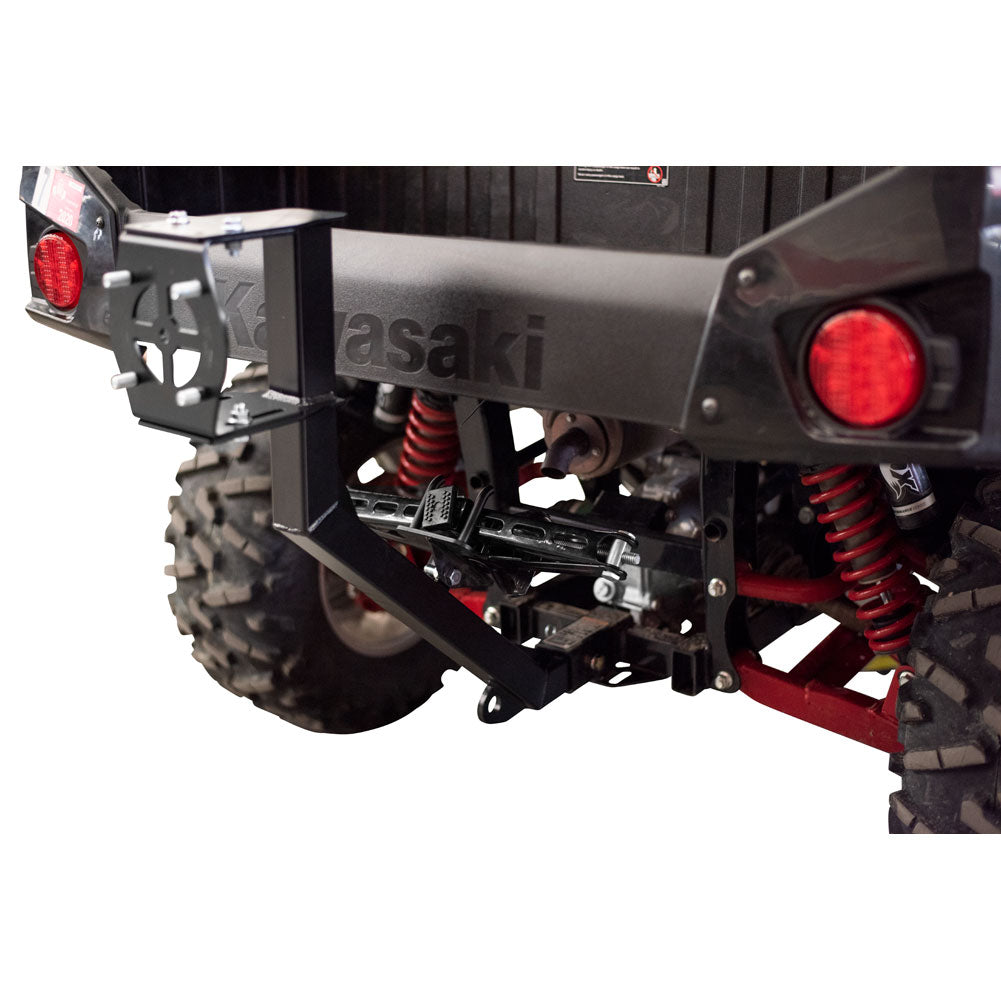 Tusk Hitch Mounted Spare Tire Carrier Kawasaki Teryx4 800 2014–2025 - Adventure Parts