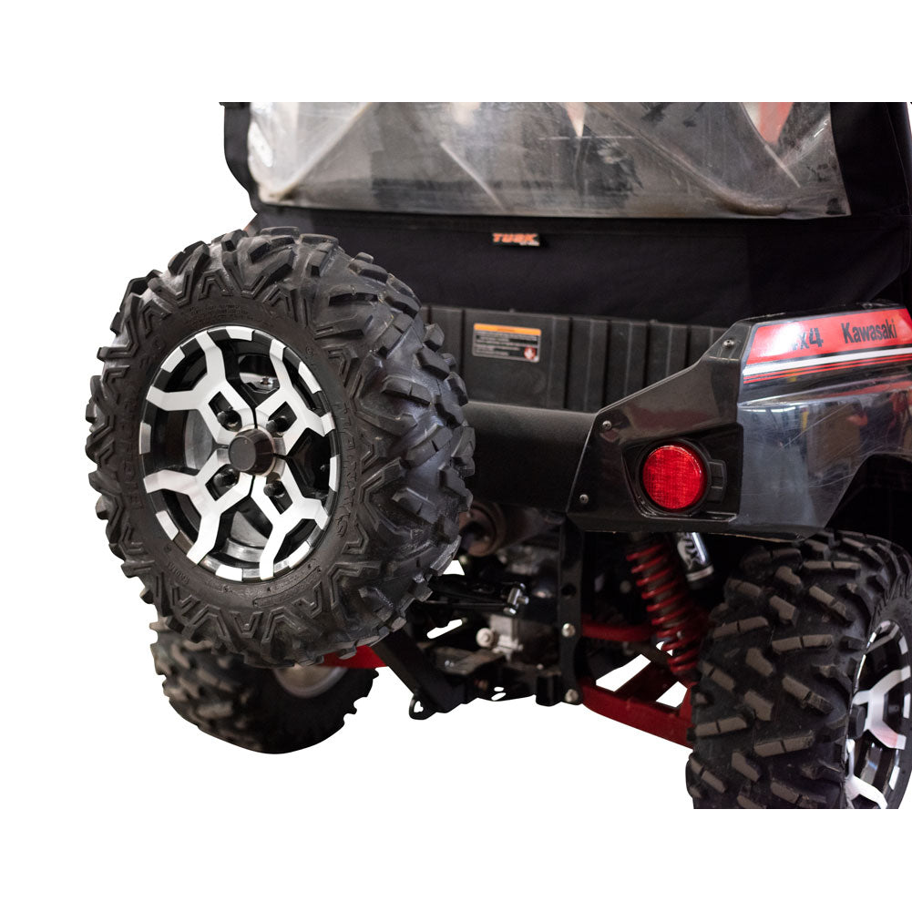 Tusk Hitch Mounted Spare Tire Carrier Kawasaki Teryx4 800 2014–2025 - Adventure Parts