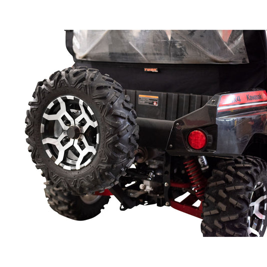 Tusk Hitch Mounted Spare Tire Carrier Kawasaki Teryx4 800 2014–2025 - Adventure Parts