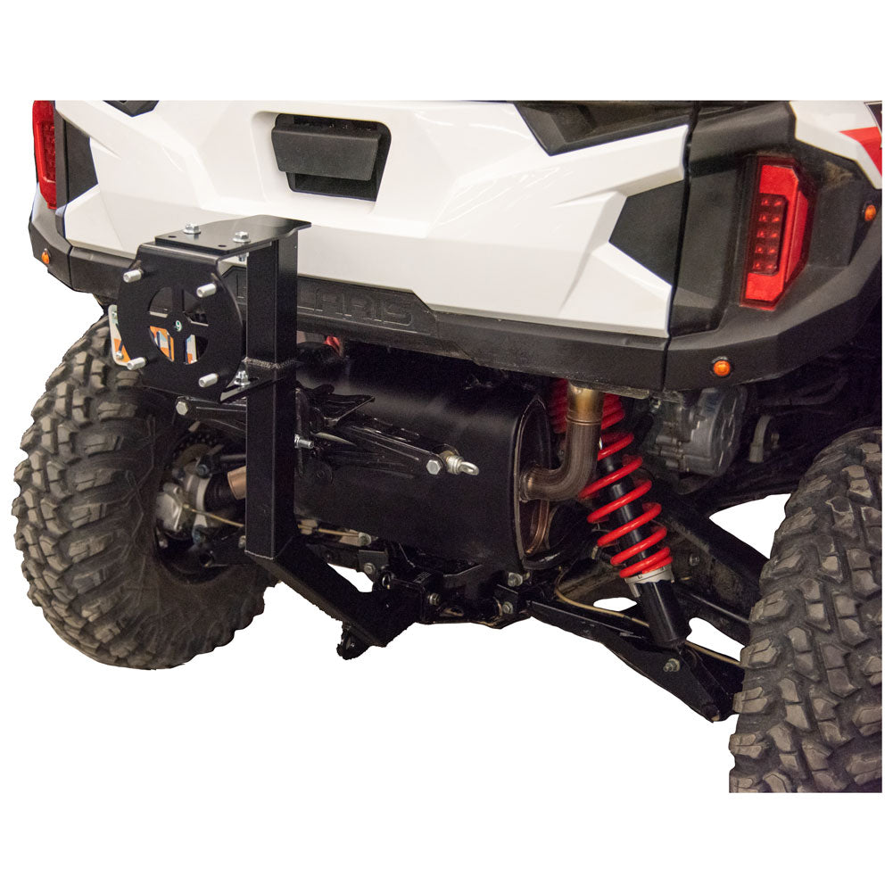 Tusk Hitch Mounted Spare Tire Carrier Polaris GENERAL 1000 Deluxe EPS 2016-2025
