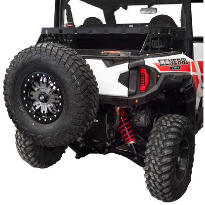 Tusk Hitch Mounted Spare Tire Carrier Polaris GENERAL 1000 Deluxe EPS 2016-2025