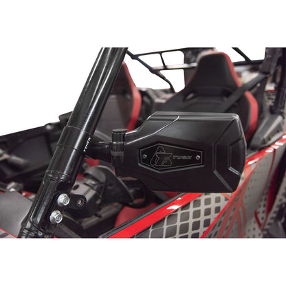 Tusk Pivot Folding Mirror Kit with Low Profile UTV Roll Cage Clamp Yamaha Wolverine 4x4 2016–2026 - Adventure Parts