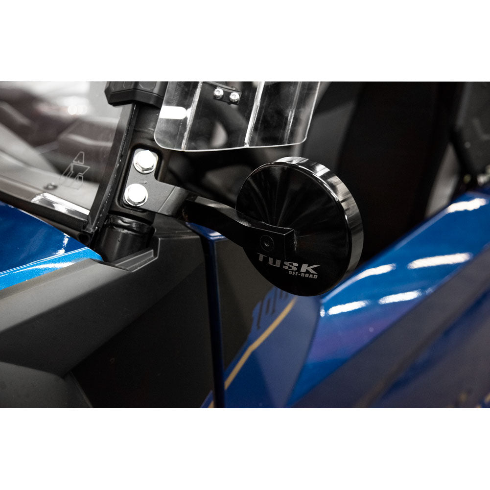 Tusk Alloy UTV Mirror Kit w/A-Pillar Mounts Yamaha Wolverine RMAX2 1000 2021-2026 - Adventure Parts