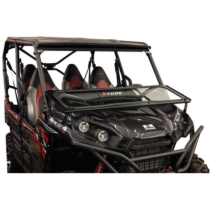 Tusk UTV Folding Glass Windshield with Windshield Wiper Kawasaki Teryx 800 2016–2025 - Adventure Parts