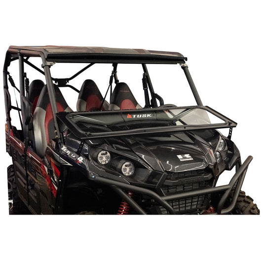 Tusk UTV Folding Glass Windshield with Windshield Wiper Kawasaki Teryx 800 2016–2025 - Adventure Parts