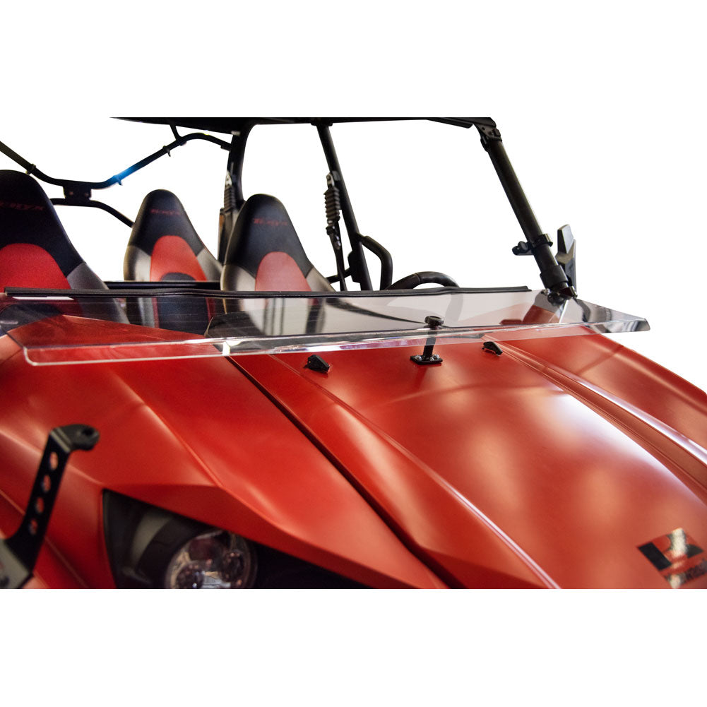 Tusk UTV Hinged Windshield +2-inch Kawasaki Teryx 800 2016–2025 - Adventure Parts