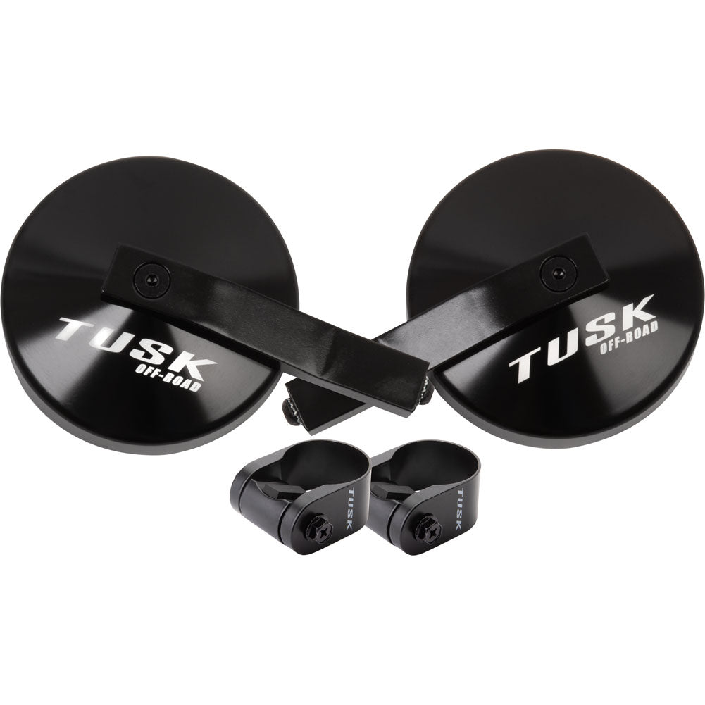 Tusk Alloy Mirror Kit with Low Profile UTV Roll Cage Clamp Arctic Cat Wildcat 1000i HO 2012–2024 - Adventure Parts
