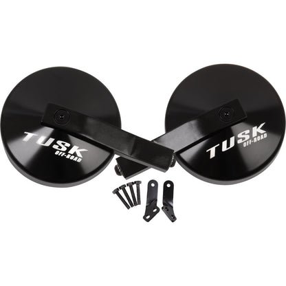 Tusk Alloy UTV Mirror Kit w/A-Pillar Mounts Polaris GENERAL 1000 Deluxe EPS 2016-2026 - Adventure Parts