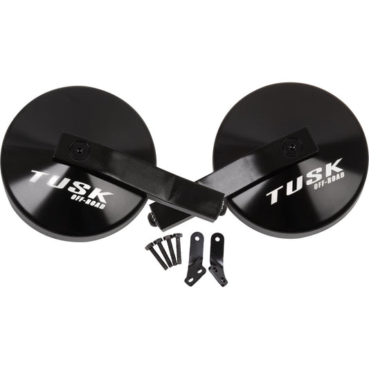 Tusk Alloy UTV Mirror Kit w/A-Pillar Mounts Polaris GENERAL 1000 Deluxe EPS 2016-2026 - Adventure Parts