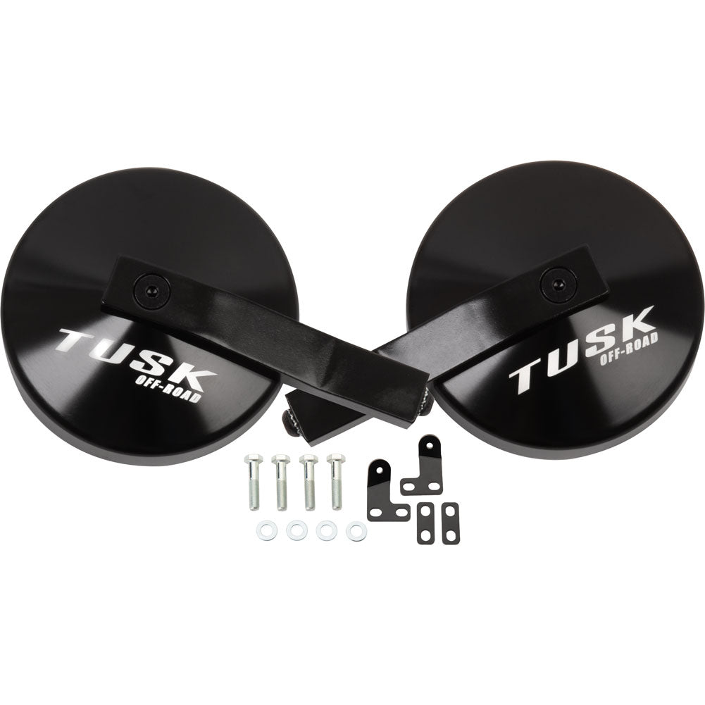 Tusk Alloy UTV Mirror Kit w/A-Pillar Mounts Yamaha Wolverine RMAX2 1000 2021-2026 - Adventure Parts