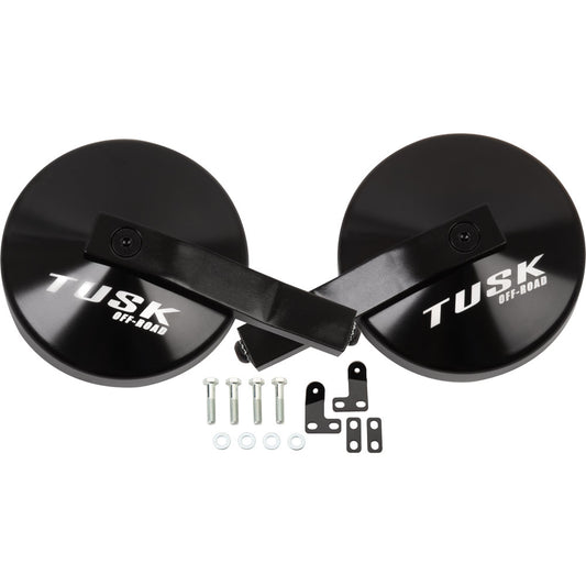 Tusk Alloy UTV Mirror Kit w/A-Pillar Mounts Yamaha Wolverine RMAX2 1000 2021-2026 - Adventure Parts